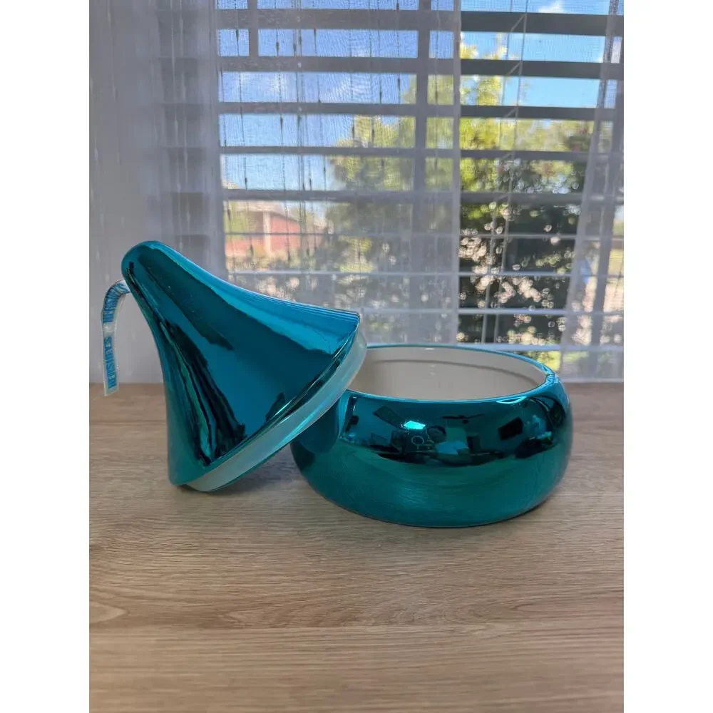Hershey's Kiss Teal Candy Jar Houston Harvest